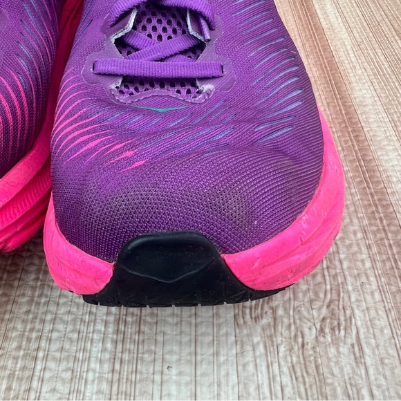 Hoka Women's Athletic Shoes in Purple and Hot Pink - Picture 4 of 13